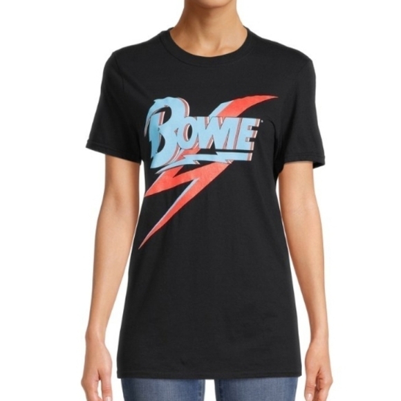 David Bowie 100% Cotton Black Graphic Tee NWOT - Picture 3 of 7